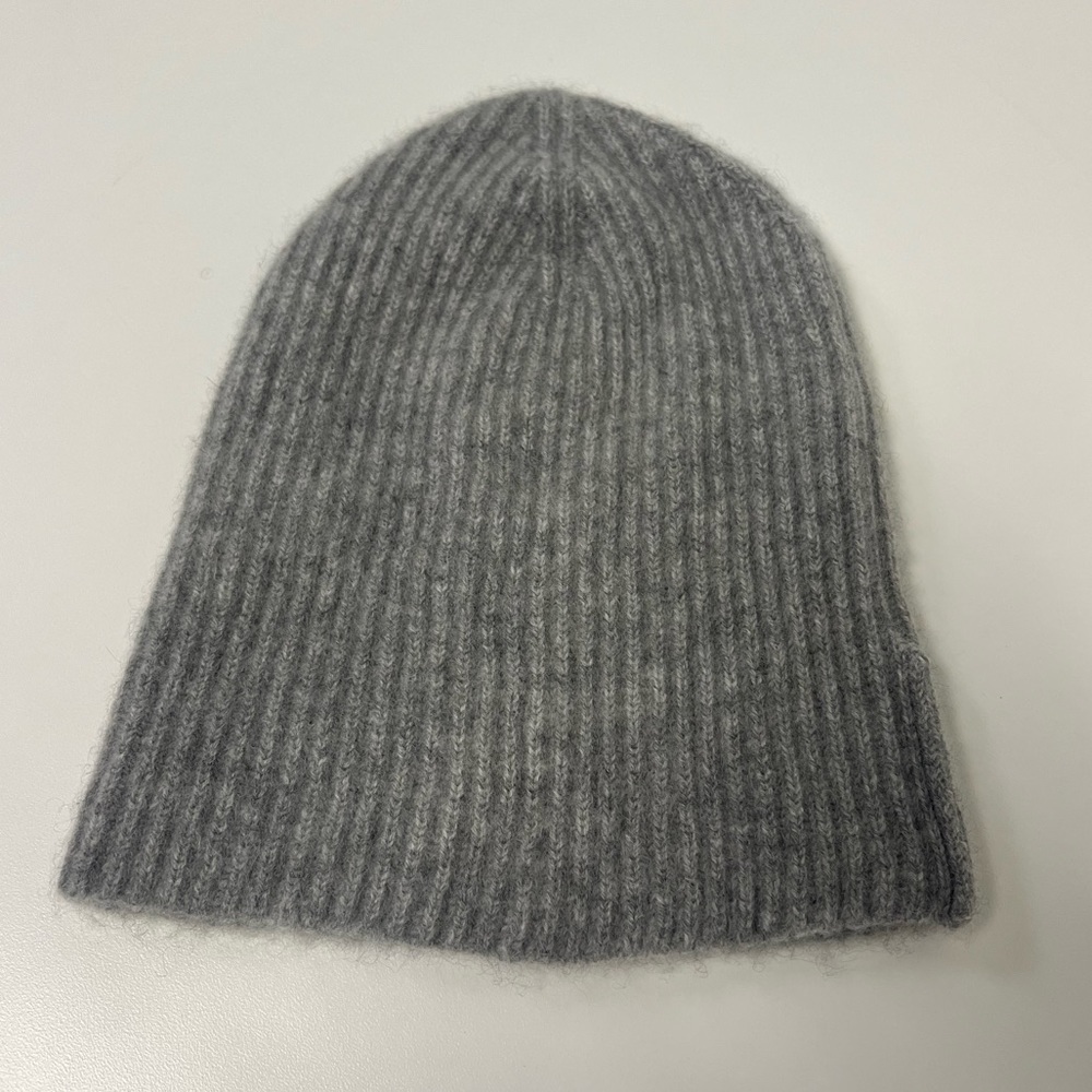 NAADAM Gray Ribbed Knit Hat - Picture 2 of 4